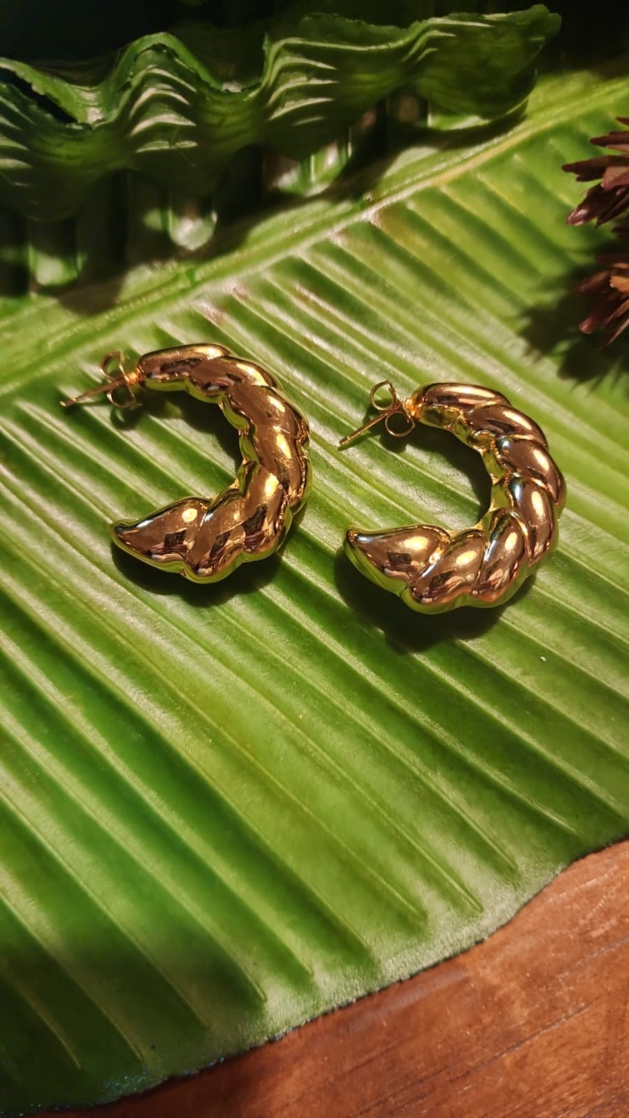 Argola Croissant Ouro