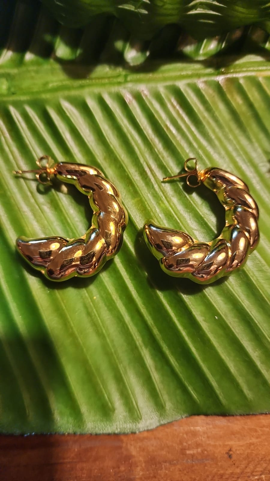 Argola Croissant Ouro