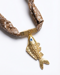 Colar Peixe Bandana Marrom